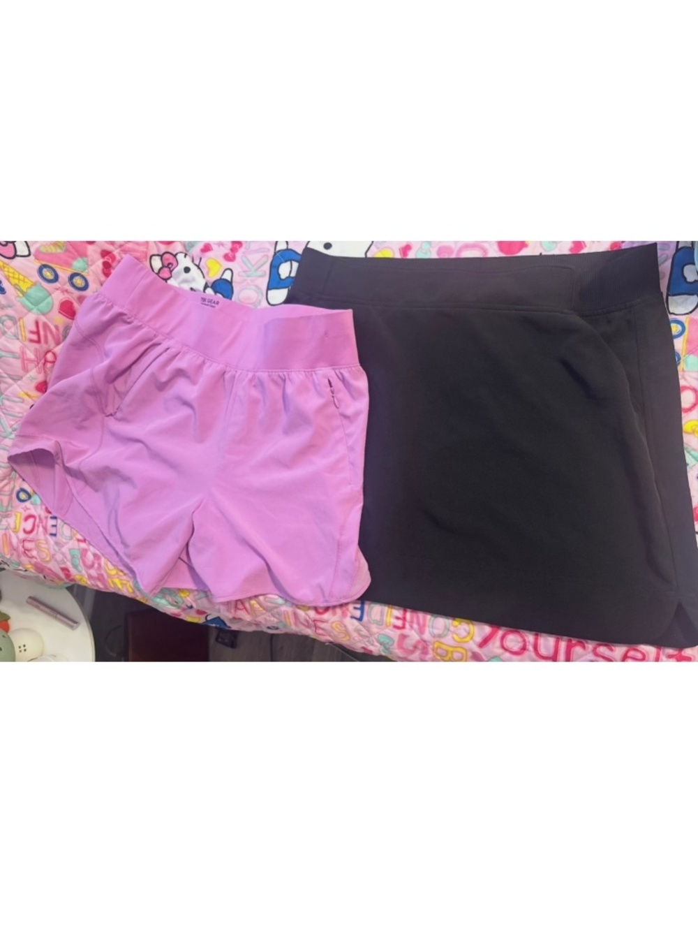 Set of workout shorts